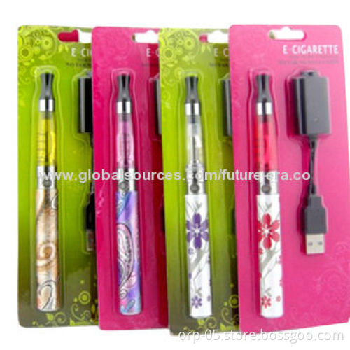 Single E cigarette Kit, Embossed eGo, Q CE6 Blister Kit, with HGB Cells
